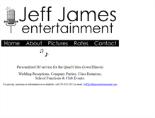 Tablet Screenshot of jeffjamesentertainment.com